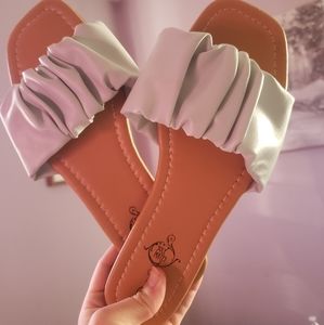 Baby blue Ruffle Sandals